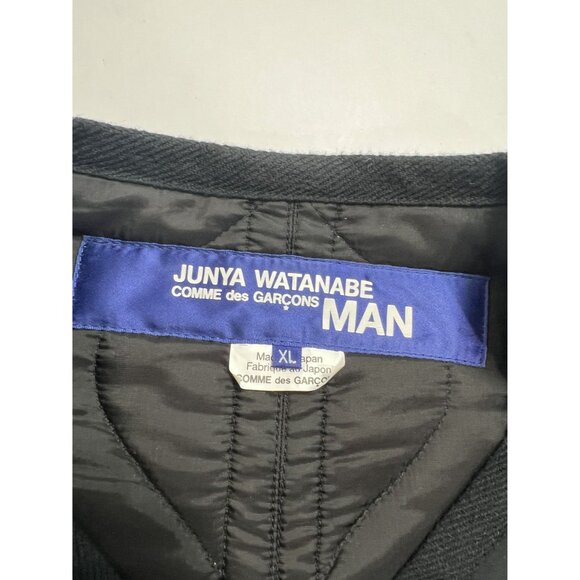 Junya Watanabe Comme des Garcons Quilted Liner Coat in Black - Picture 6 of 6